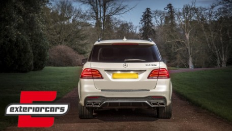 Difuzor zraka & nastavci auspuha GLE63 AMG dizajn / Mercedes GLE klasa W166 SUV Facelift (2015-2019), RDMBW166BC