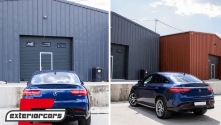 Difuzor zraka & nastavci auspuha GLE63 AMG dizajn Night paket / Mercedes GLE Coupe C292 Sport Line (2015-2019), RDMBGLEC292B