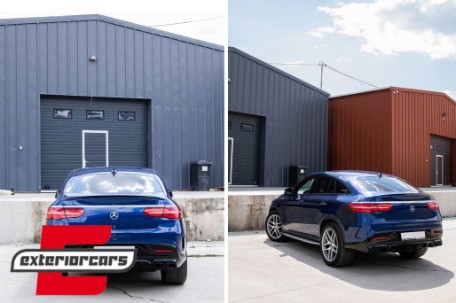 Difuzor zraka & nastavci auspuha GLE63 AMG dizajn Night paket / Mercedes GLE Coupe C292 Sport Line (2015-2019), RDMBGLEC292B
