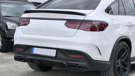 Difuzor zraka & nastavci auspuha GLE63 AMG dizajn Night paket / Mercedes GLE Coupe C292 Sport Line (2015-2019), RDMBGLEC292B