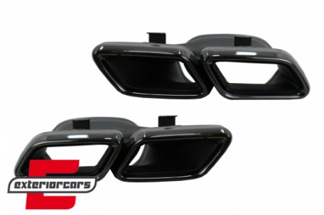 Difuzor zraka & nastavci auspuha GLE63 AMG dizajn Night paket / Mercedes GLE Coupe C292 Sport Line (2015-2019), RDMBGLEC292B