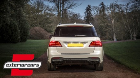 Difuzor zraka & nastavci auspuha GLE63 AMG dizajn (Night paket) / Mercedes GLE W166 SUV Sport Line (2015-2018), RDMBGLEW166B