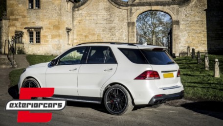 Difuzor zraka & nastavci auspuha GLE63 AMG dizajn (Night paket) / Mercedes GLE W166 SUV Sport Line (2015-2018), RDMBGLEW166B