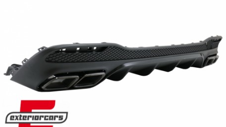 Difuzor zraka & nastavci auspuha GLE63 AMG dizajn (Night paket) / Mercedes GLE W166 SUV Sport Line (2015-2018), RDMBGLEW166B