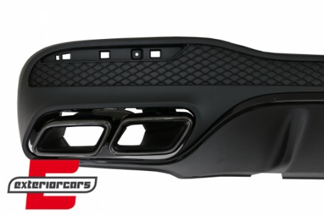 Difuzor zraka & nastavci auspuha GLE63 AMG dizajn (Night paket) / Mercedes GLE W166 SUV Sport Line (2015-2018), RDMBGLEW166B