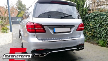 Difuzor zraka & nastavci auspuha GLS63 AMG dizajn / Mercedes GLS klasa X166 SUV Facelift (09.2015-2019), RDMBX166GLS