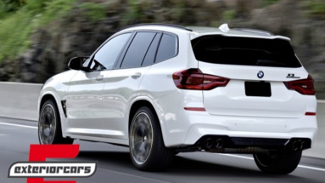Difuzor zraka & nastavci auspuha M Competition look (piano crna) / BMW X3 G01 (2018-07.2021), 40231