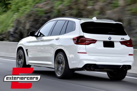 Difuzor zraka & nastavci auspuha M Competition look (piano crna) / BMW X3 G01 (2018-07.2021), 40231