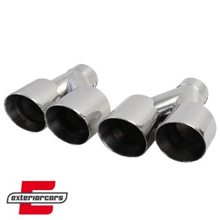 Difuzor zraka & nastavci auspuha M-dizajn (chrome) / BMW serije 3 G20 G28 limuzina G21 karavan (2018-2022), 41699SET