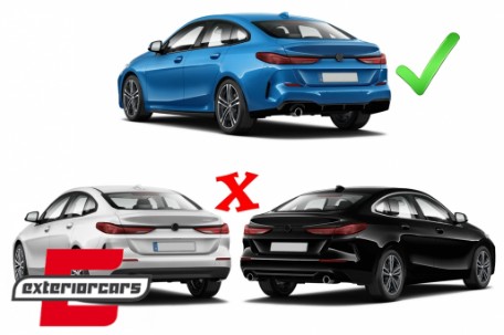 Difuzor zraka & nastavci auspuha M235i dizajn (crna) / BMW serije 2 F44 Gran Coupe (2020-), RDBMF44MB