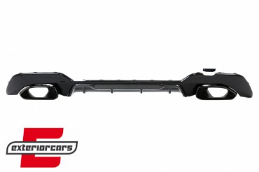 Difuzor zraka & nastavci auspuha M340i M look (piano crna/carbon) / BMW serije 3 G20 G28 limuzina G21 karavan (2019-06.2022), RDBMG20MPCF