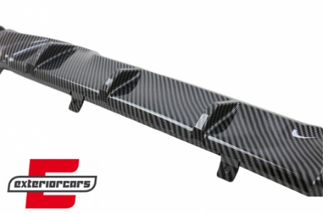 Difuzor zraka & nastavci auspuha M340i M look (piano crna/carbon) / BMW serije 3 G20 G28 limuzina G21 karavan (2019-06.2022), RDBMG20MPCF