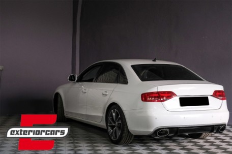 Difuzor zraka & nastavci auspuha RS4 dizajn / AUDI A4 B8.5 limuzina karavan Facelift (2012-2015), ZTAU03