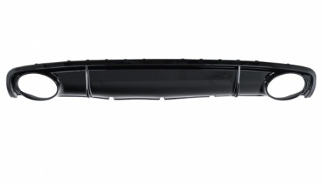 Difuzor zraka & nastavci auspuha RS4 dizajn (crna) / AUDI A4 B8.5 limuzina karavan Facelift (2012-2015), RDAURS4FPB