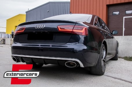 Difuzor zraka & nastavci auspuha RS6 dizajn / Audi A6 C7 4G limuzina karavan (2011-2014), RDAUA64GRS6