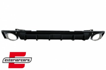 Difuzor zraka & nastavci auspuha RS6 dizajn (piano crna) / Audi A6 C8 4K limuzina karavan (2018-2022), RDAUA64KRS6B