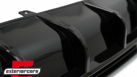 Difuzor zraka & nastavci auspuha RS6 dizajn (piano crna) / Audi A6 C8 4K limuzina karavan (2018-2022), RDAUA64KRS6B