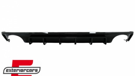 Difuzor zraka & nastavci auspuha RS6 dizajn (piano crna) / Audi A6 C8 4K limuzina karavan (2018-2022), RDAUA64KRS6B