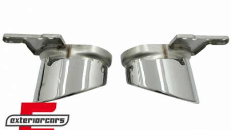 Difuzor zraka & nastavci auspuha RS6 dizajn (srebrna) / Audi A6 C8 4K limuzina karavan (2018-2022), RDAUA64KRS6C