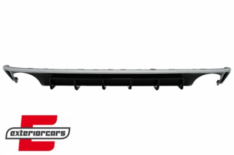 Difuzor zraka & nastavci auspuha RS6 dizajn (srebrna) / Audi A6 C8 4K limuzina karavan (2018-2022), RDAUA64KRS6C