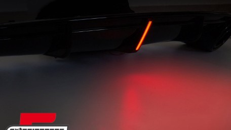 Difuzor zraka & nastavci auspuha RS7 dizajn (piano crna) / Audi A7 4G (2010-2014), ZTAU17