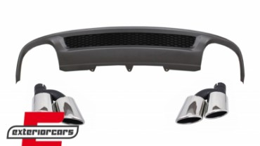 Difuzor zraka & nastavci auspuha S-line dizajn / Audi A4 B8 Facelift (2012-2015) limuzina karavan, CORDAUA4B8S4FNTY