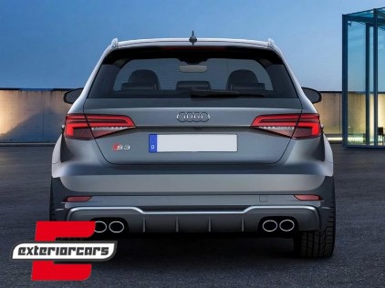Difuzor zraka & nastavci auspuha S3 dizajn / Audi A3 8V Facelift (2016-2019) Hatchback Sportback, CORDAUA38VFHSTY