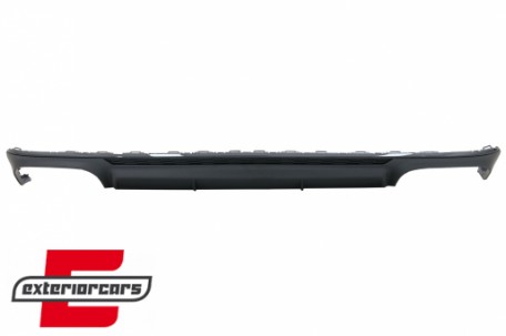 Difuzor zraka & nastavci auspuha S6 dizajn (mat crna) / Audi A6 C8 4K limuzina karavan (2018-2022), RDAUA64KN