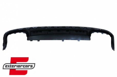 Difuzor zraka & nastavci auspuha S6 dizajn (mat crna) / Audi A6 C8 4K limuzina karavan (2018-2022), RDAUA64KN