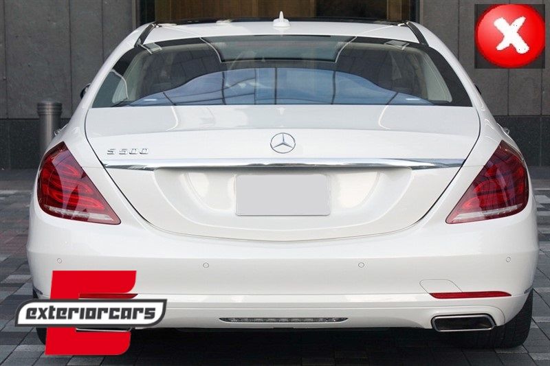Difuzor zraka & nastavci auspuha S63 AMG dizajn / Mercedes S-klasa W222 Sport Line (2013-06.2017), 40030