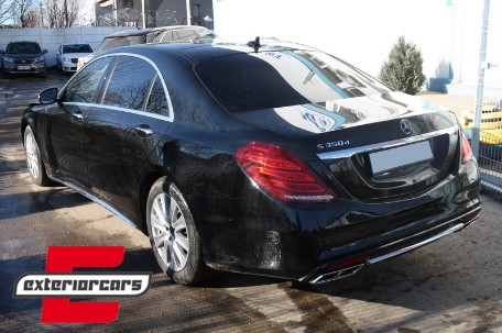 Difuzor zraka & nastavci auspuha S63 AMG dizajn / Mercedes S-klasa W222 Sport Line (2013-06.2017), 40030