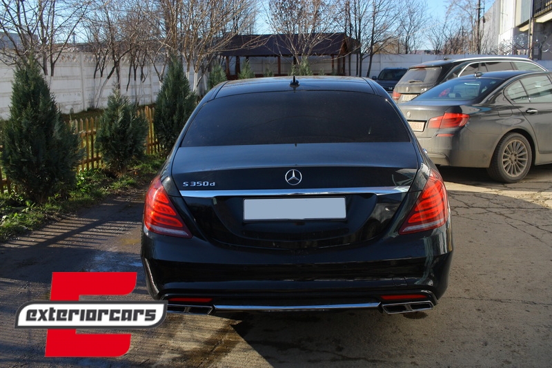 Difuzor zraka & nastavci auspuha S63 AMG dizajn / Mercedes S-klasa W222 Sport Line (2013-06.2017), 40030