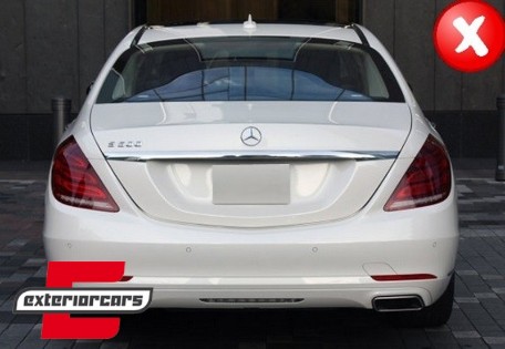 Difuzor zraka & nastavci auspuha S63 AMG dizajn / Mercedes S-klasa W222 Sport Line paket (2013-06.2017), CORDMBW222S63N