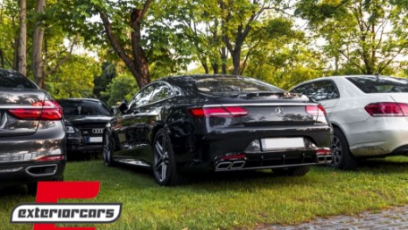 Difuzor zraka & nastavci auspuha S63 AMG Facelift dizajn / Mercedes S-klasa C217 Coupe (2014-2020), RDMBC217AMGS63B