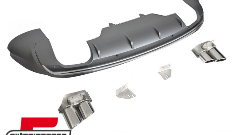 Difuzor zraka & nastavci auspuha SQ5 dizajn / AUDI Q5 8R  (2009-2012), ZTAU22