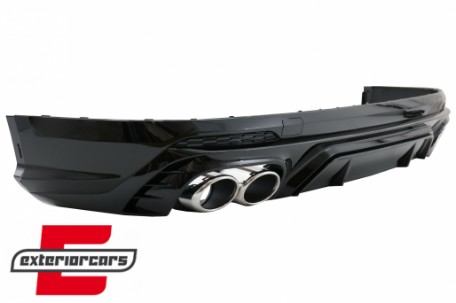 Difuzor zraka & nastavci auspuha SQ5 dizajn (chrome) / Audi Q5 SUV FY S-Line (2018-2020), RDAUQ5FYSQ5S
