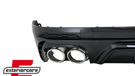 Difuzor zraka & nastavci auspuha SQ5 dizajn (chrome) / Audi Q5 SUV FY S-Line (2018-2020), RDAUQ5FYSQ5S