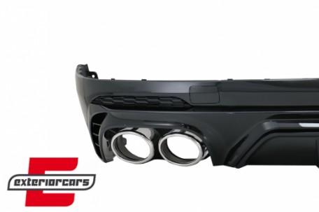 Difuzor zraka & nastavci auspuha SQ5 dizajn (chrome) / Audi Q5 SUV FY S-Line (2018-2020), RDAUQ5FYSQ5S