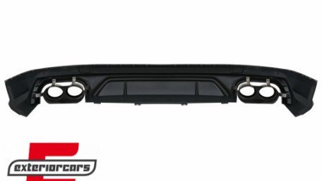 Difuzor zraka & nastavci auspuha SQ5 dizajn (chrome) / Audi Q5 SUV FY S-Line (2018-2020), RDAUQ5FYSQ5S