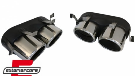 Difuzor zraka & nastavci auspuha SQ5 dizajn (chrome) / Audi Q5 SUV FY S-Line (2018-2020), RDAUQ5FYSQ5S