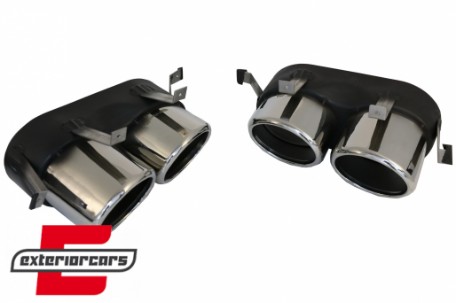 Difuzor zraka & nastavci auspuha SQ5 dizajn (chrome) / Audi Q5 SUV FY S-Line (2018-2020), RDAUQ5FYSQ5S