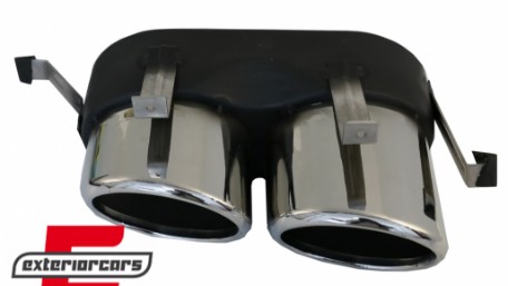 Difuzor zraka & nastavci auspuha SQ5 dizajn (chrome) / Audi Q5 SUV FY S-Line (2018-2020), RDAUQ5FYSQ5S