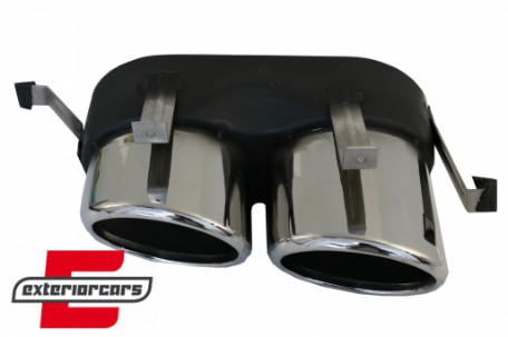 Difuzor zraka & nastavci auspuha SQ5 dizajn (chrome) / Audi Q5 SUV FY S-Line (2018-2020), RDAUQ5FYSQ5S