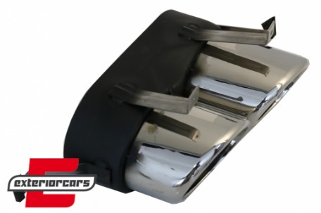 Difuzor zraka & nastavci auspuha SQ5 dizajn (chrome) / Audi Q5 SUV FY S-Line (2018-2020), RDAUQ5FYSQ5S