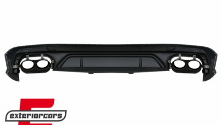 Difuzor zraka & nastavci auspuha SQ5 dizajn (crna) / Audi Q5 SUV FY S-Line (2018-2020), RDAUQ5FYSQ5B