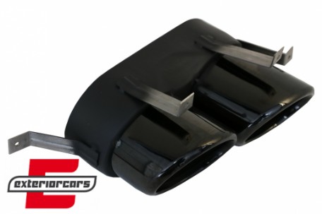 Difuzor zraka & nastavci auspuha SQ5 dizajn (crna) / Audi Q5 SUV FY S-Line (2018-2020), RDAUQ5FYSQ5B