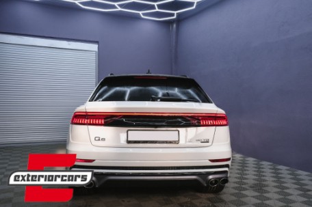 Difuzor zraka & nastavci auspuha SQ8 dizajn (chrome) / Audi Q8 S-Line (2018-), RDAUQ8S