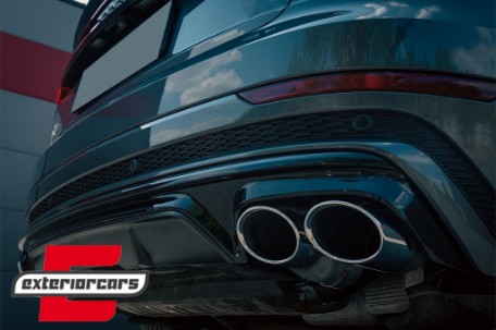 Difuzor zraka & nastavci auspuha SQ8 dizajn (chrome) / Audi Q8 S-Line (2018-), RDAUQ8S