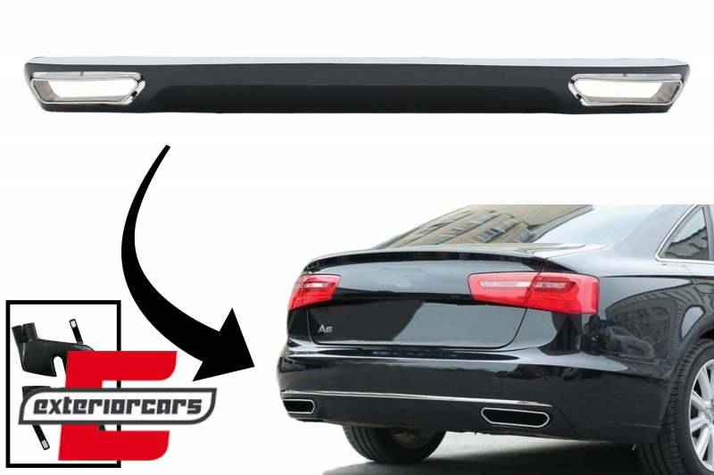 Difuzor zraka & nastavci auspuha W12 Facelift dizajn / Audi A6 4G (2010-2014), 41465