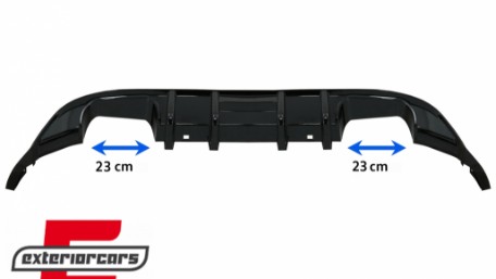 Difuzor zraka R-look (piano crna) / VW Golf 7.5 (2017-2019), RDVWG75R